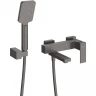 Смеситель для ванны Cezares Slider SLIDER-VD-GM Оружейная сталь нержавеющая сталь на стену