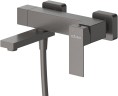 Смеситель для ванны Cezares Slider SLIDER-VD-GM Оружейная сталь нержавеющая сталь на стену