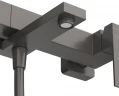 Смеситель для ванны Cezares Slider SLIDER-VD-GM Оружейная сталь нержавеющая сталь на стену