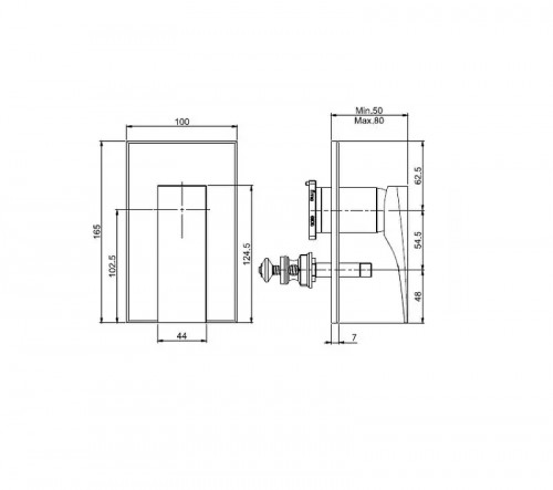 Смеситель для душа Fima Carlo Frattini Zeta F3969X2NS цвет Черный матовый