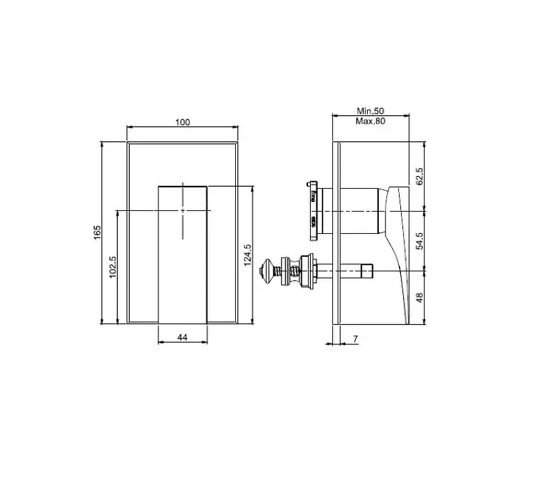 Смеситель для душа Fima Carlo Frattini Zeta F3969X2NS цвет Черный матовый