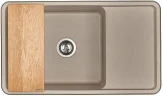 Кухонная мойка Aquaton Беллис 87 1A724832BS250 Серый шелк