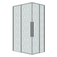 Душевой уголок Grossman Galaxy 100x70 L 300.K33.01.70R10L.10.02 профиль Хром стекло шиншилла