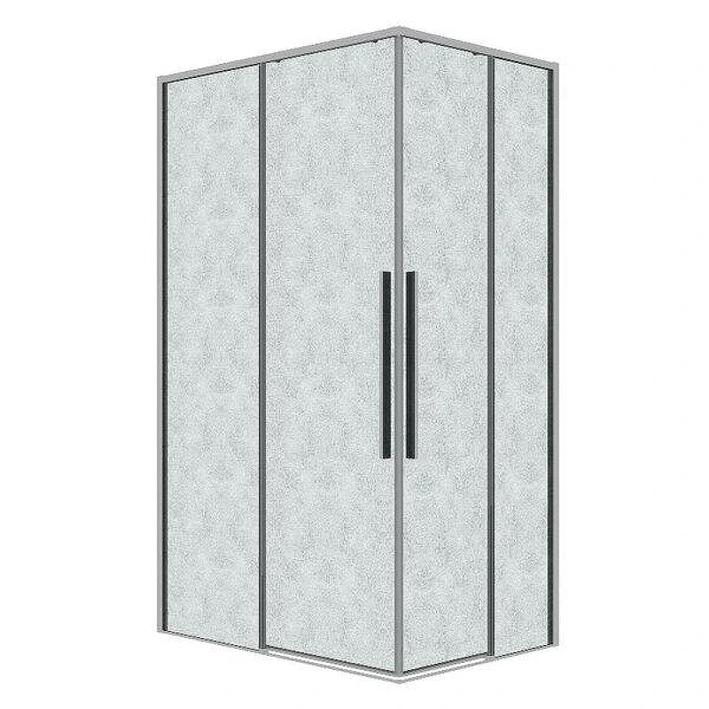 Душевой уголок Grossman Galaxy 100x70 L 300.K33.01.70R10L.10.02 профиль Хром стекло шиншилла