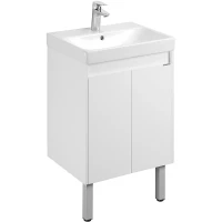 Тумба под раковину Aquaton Сканди Doors 55 1A278801SD010 Белая МДФ / ЛДСП