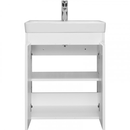 Тумба под раковину Aquaton Сканди Doors 55 1A278801SD010 Белая МДФ / ЛДСП