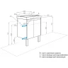 Тумба под раковину Aquaton Сканди Doors 55 1A278801SD010 Белая МДФ / ЛДСП
