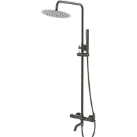 Душевая система ESKO Bangkok Gun metal ST250BGGM Оружейная сталь латунь на стену
