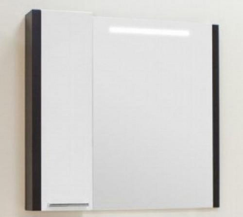 Зеркало со шкафом Aquaton Брайтон 100 1A176702BR500 Белое/Венге