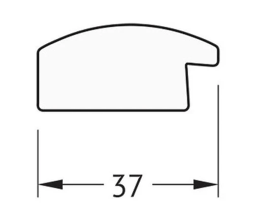 Зеркало Evoform Definite 70х50 BY 0629 в багетной раме - Клен 37