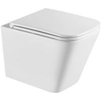 Унитаз Lemark Florex 9614001 подвесной Белый глянец с сиденьем Микролифт фарфор подвесной