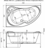 Акриловая ванна Aquanet Capri 170x110 L 203914 без гидромассажа