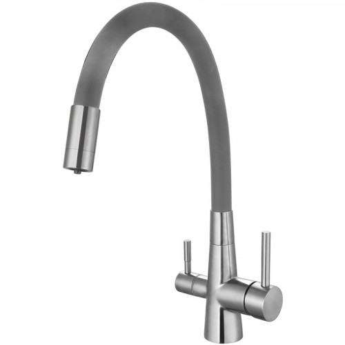 Смеситель для кухни ESKO Coral CL 03 G Нержавеющая сталь Серый нержавеющая сталь