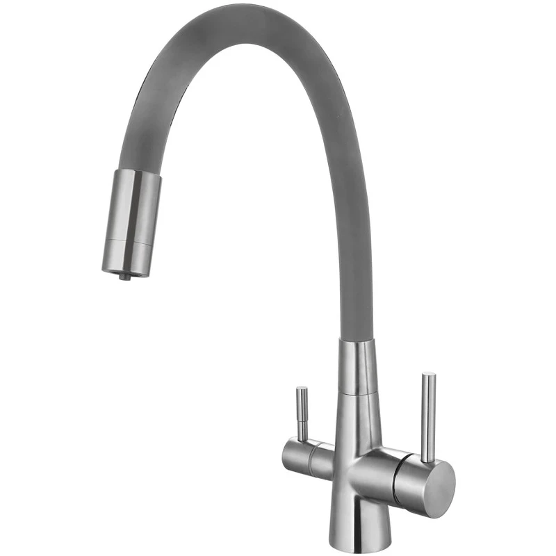 Смеситель для кухни ESKO Coral CL 03 G Нержавеющая сталь Серый нержавеющая сталь