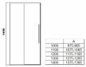 Душевая дверь RGW Stilvoll SV-12 150 32321215-11 профиль Хром стекло прозрачное