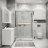 Душевой уголок Grossman Cosmo 120x100 L 120.K33.02.1210.10.02 профиль Хром стекло шиншилла