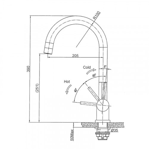 Смеситель для кухни Seaman Eco Venice SSN-1338-DG цвет Темная оружейная сталь