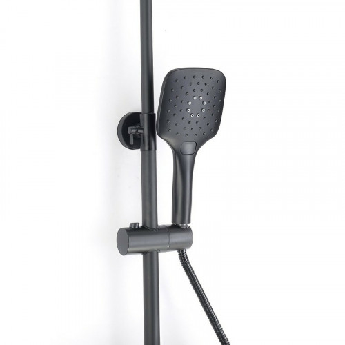 Душевая система D-Lin D10A06 Черная матовая латунь на стену