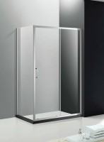 Душевой уголок Cezares Molveno 150x80 MOLVENO-AH-11-150/80-C-Cr-IV профиль Хром стекло прозрачное