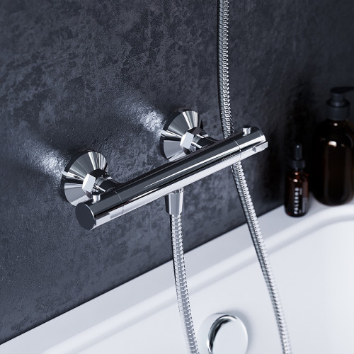 Смеситель для душа Damixa Jupiter 776000000 с термостатом Хром латунь на стену