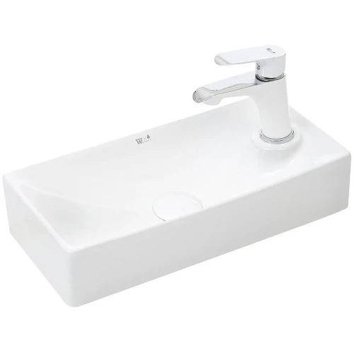Раковина WeltWasser Aisbach 5112 44 10000004593 Белый глянец фаянс подвесная