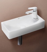 Раковина WeltWasser Aisbach 5112 44 10000004593 Белый глянец фаянс подвесная