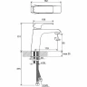 Смеситель для раковины Ravak Flat FL 014.00 X070118 Хром латунь