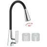 Смеситель для кухни Frap H71 F4471 Хром Черный латунь