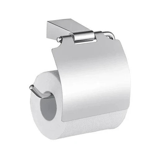 Держатель туалетной бумаги Shevanik SG57 SG5705 с крышкой цвет Хром