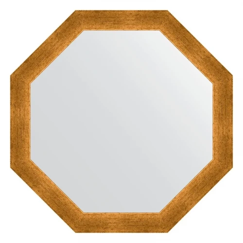 Зеркало Evoform Octagon 65х65 BY 3976 в багетной раме - Травленое золото 59