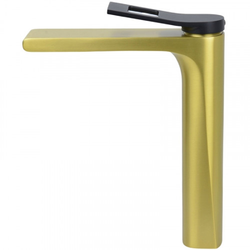 Смеситель для раковины Bronze de Luxe Element EL21GB Матовое золото Черный латунь