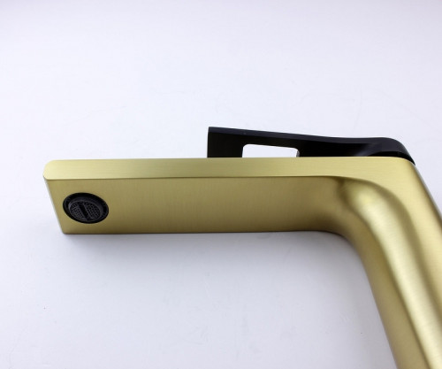 Смеситель для раковины Bronze de Luxe Element EL21GB Матовое золото Черный латунь