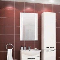 Зеркало Aquaton Ария 65 1A133702AA010 Белое МДФ / ЛДСП, стекло