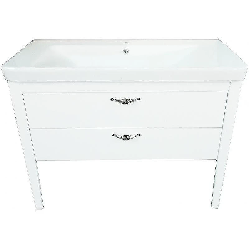 Тумба с раковиной Azario Verona 105 CS00058287 Белая с золотыми ручками