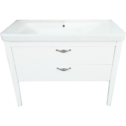 Тумба с раковиной Azario Verona 105 CS00058287 Белая с золотыми ручками
