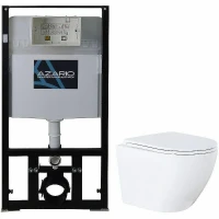 Комплект унитаза с инсталляцией Azario Grado AZ-8010-1000+AZ-0046N с сиденьем Микролифт