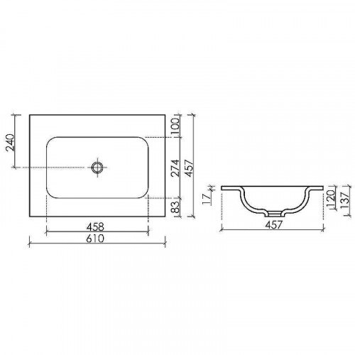Раковина Ceramicanova Grace 60 CN7011wx Белая