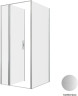 Душевой уголок Allen Brau Priority 90x100 3.31026.BA+3.31047.BA цвет профиля Серебро браш стекло прозрачное