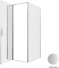 Душевой уголок Allen Brau Priority 90x100 3.31026.BA+3.31047.BA цвет профиля Серебро браш стекло прозрачное