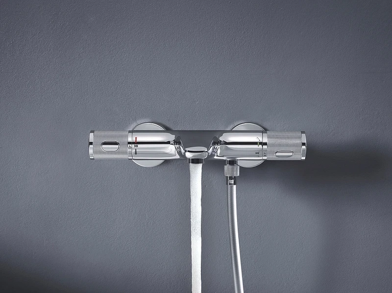 Смеситель для ванны Grohe Grohtherm 1000 Performance 34830000 с термостатом Хром латунь на стену
