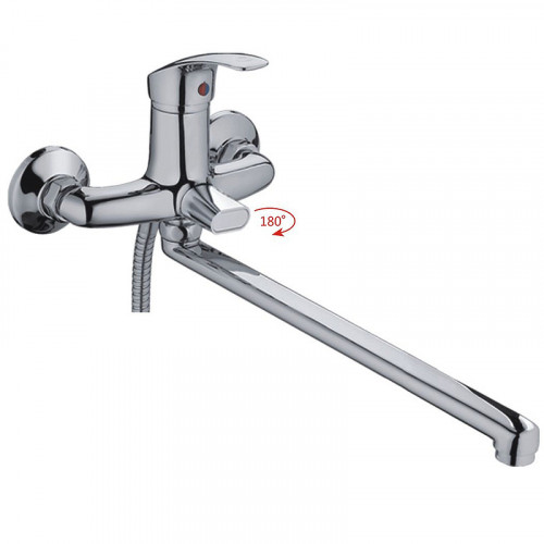 Смеситель для ванны Haiba HB2236 универсальный Хром на стену