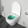 Комплект унитаза с инсталляцией AM.PM Spirit V2.0 FlashClean IS100138.701700 с сиденьем Микролифт и Черной матовой клавишей смыва фарфор подвесной
