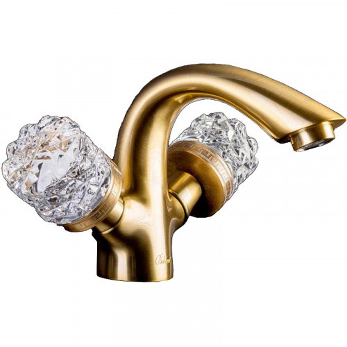 Смеситель для раковины Boheme Crystal 311-CRST Бронза латунь