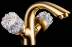 Смеситель для раковины Boheme Crystal 311-CRST Бронза латунь