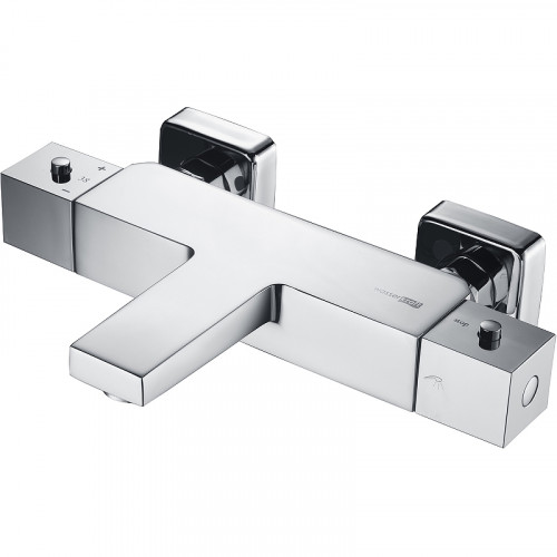 Смеситель для ванны WasserKRAFT Alme 1511 Thermo с термостатом Хром латунь на стену