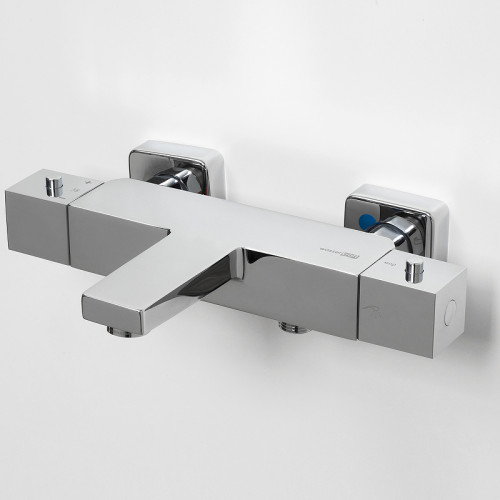 Смеситель для ванны WasserKRAFT Alme 1511 Thermo с термостатом Хром латунь на стену