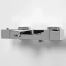 Смеситель для ванны WasserKRAFT Alme 1511 Thermo с термостатом Хром латунь на стену