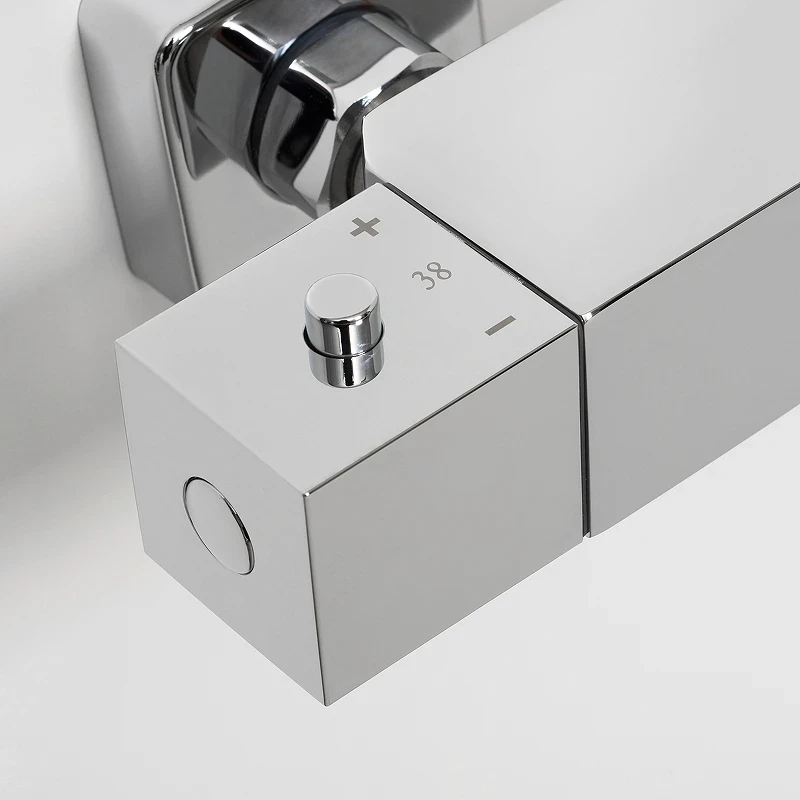 Смеситель для ванны WasserKRAFT Alme 1511 Thermo с термостатом Хром латунь на стену