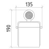 Держатель туалетной бумаги Boheme Royal Cristal 10921-BR-B с крышкой Бронза