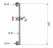 Душевая штанга Remer 317L цвет Хром